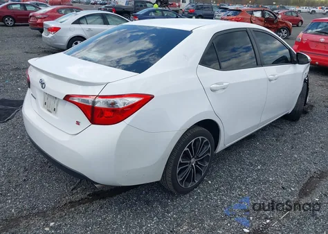 2015 Toyota Corolla S Plus из США, поврежденный, VIN 2T1BURHEXFC299206